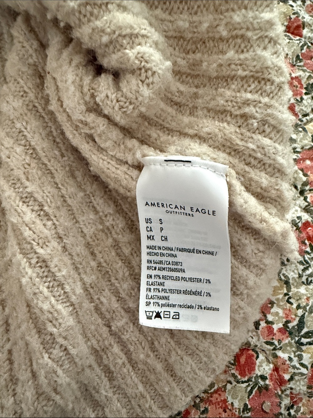 Collared Tan Cardigan - Picture 5 of 5